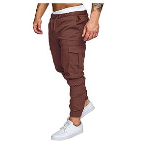 Pantalon Cargo Homme Jogging Chino Gris Jean Sarouel Harem Sweatpants Denim Noir Bas Survetement Pas Cher Vert Survet Noire Joggings Sport Trousers Pants Randonn&eacute;e Skate Jogger Kaki Travail Militaire (chengaokui993, neuf)