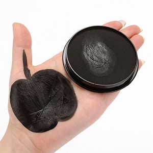 Palette de Maquillage à Base D'eau de Peinture pour le Corps avec Peinture de Carrosserie du Monde Facile à Nettoyer pour les Fêtes de Cosplay D'Halloween Durables (BLACK) (Chasoe, neuf)