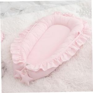 Obelunrp Baby Loungers, 37,4 Pouces Volants pour bébé, Coton en Coton en Coton en Coton, lit de bébé Pouf Doux pour bébé, Matelas de Basset Portable pour la Maison et Voyager (HuiHaos, neuf)