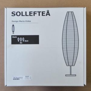 IKEA SOLLEFTEA Lampadaire ovale blanc (128 cm) A++ (*FashionModa*donna_uomo, neuf)