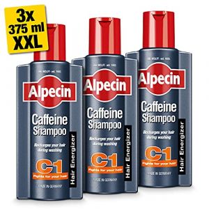 Alpecin Caféine Shampooing C1 3x 375ml | Prévient et réduit la chute | Stimule la croissance naturelle des cheveux chez les hommes (Dr. Kurt Wolff GmbH & Co. KG, neuf)