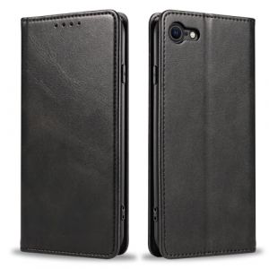 Meliya Cuir Coque pour iPhone SE 2020/SE 2022/8/7, &Eacute;tuis &agrave; Rabat, Coque de Portefeuille, Fermeture Magn&eacute;tique, &Eacute;tui de Protection pour iPhone SE 2022 5G/SE 2020/7/8 (Noir) (NaRuiEr, neuf)