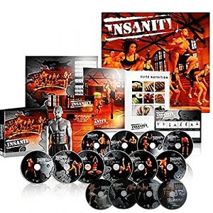 Insanity Kit de conditionnement complet du corps de 60 jours comprenant 14 vid&eacute;os d'exercices DVD, un guide de remise en forme, un plan nutritionnel et un calendrier d'exercices (Wenqi Wisdom, neuf)