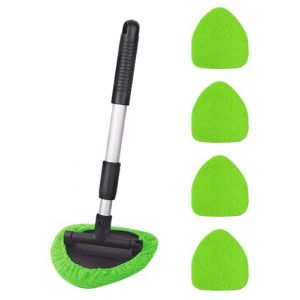 Flaconi Kit Nettoyage Voiture,Nettoyage Pare Brise Int&eacute;rieur avec 4 Tampons en Microfibre,Nettoyant pour Pare-Brise,Convient pour Enlever la Graisse et la Salet&eacute; sur Les Pare-Brise des Voitures,SUV (shenhua auto, neuf)