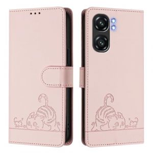 MOJIA Coque pour Oukitel C58 Pro/Oukitel C58, &Eacute;tui Housse Portefeuille en Cuir PU de Qualit&eacute; Sup&eacute;rieure, Flip Case avec Fonction Antivol RFID. Rose (Shangnai, neuf)