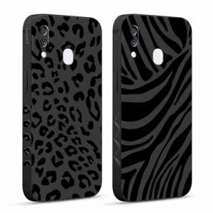Pnakqil 2 Pi&egrave;ces Coque pour Samsung Galaxy A20e 5,8", Etui avec Motif Animaux L&eacute;opard Z&egrave;bre et Peint Dessin Lat&eacute;ral Souple Silicone Case Housse T&eacute;l&eacute;phone Ultra Mince Antichoc Cam&eacute;ra Protection Cover (CLUBIEN, neuf)