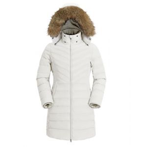 Pioneer Camp Doudoune Femme Hiver Chaude Manteau Long pour Femmes avec Capuche et Zipp&eacute;E Poche Coupe-vent Imperm&eacute;able Veste Matelass&eacute;e Parka Manteau pour Hiver（Blanc Brillant;XXL (PioneerCamp Store, neuf)