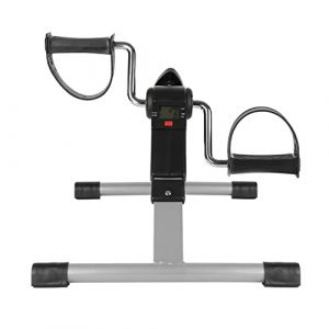 Mini-vélo d'appartement, stepper fitness appartement Mini-Vélo Pédalier d'Appartement Portable -Vélo d'appartement avec Moniteur numérique (37 * 50 * 23.5 cm-noir et blanc) (Hechheu, neuf)