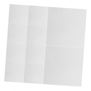 FRCOLOR Lot De 50 Feuilles De Papier Pour Manucure Présentoir De Mélange De Couleurs Pour Nail Art Feuille De Mélange De Couleurs Pour Vernis À Ongles Plaque De Mélange De Vernis À (White Beach, neuf)