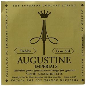 Augustine, Cordes guitare classique Imperial Crystal Nylon medium, Sol 3 medium .0406"/1,03mm (MPROSHOP, neuf)
