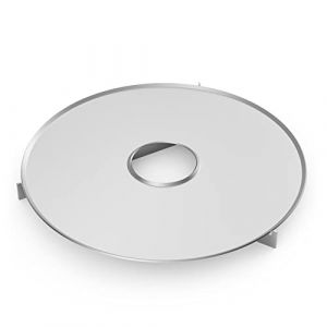 Onlyfire Plaque Barbecue Acier Inoxydable, Ø 65 cm Plaque de Cuisson, BBQ Plancha avec Bac à Graisse, 3 Grilles de Support, pour Weber Barbecue à Charbon, Fumoir, Smoker, BBQ de Bois, Barbecues Ronds (Onlyfire Store, neuf)