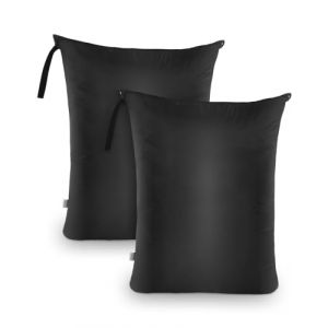 OTraki Sac à Linge Sale, Lot de 2 Sac Linge Sale Voyage Imperméable à Fermeture éclair, Sac de Rangement Linge Sale Réutilisable Multifonctionnel avec Poignées pour Maillot de Bain Gym, 60x80cm (OTraki, neuf)