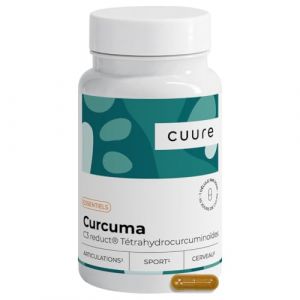 Curcuma Gélules - CUURE - Brevet C3 Reduct® 75 Fois Plus Biodisponible que la Poudre - Haute Teneur en Curcumine - Sans Pipérine - 45 Jours - Articulations, Os, Système Nerveux - Fabriqué en France (Cuure, neuf)