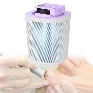 Aspirateur à Ongles Avec Filtre RéUtilisable, 3600 Tr/Min, Puissant Aspirateur à Ongles, Aspirateur éLectrique Amovible, Outil De Manucure Et PéDicure Extra-Large,Purple (QFGain®, neuf)