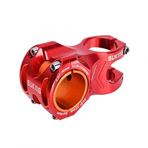 CYSKY Potence VTT 31,8mm/35mm Diametre Collier de Guidon, Longueur 35mm 50mm Courte Potence Vélo Rehausseur de Guidon pour Vélo de Montagne, vélo de Route, VTT (Rouge, Longueur 50mm) (CYSKY SHOP, neuf)
