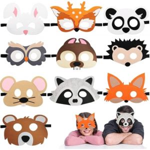 Huahuanghui 10 Pi&egrave;ces Masque Animaux,Masque de Feutre,Animaux Masques,Pat Patrouille,d'animaux,de D&eacute;guisement,For&ecirc;t Animal Feutre,R&eacute;serv&eacute; aux 15 ans et plus (HUANGGONGZI LIMITED, neuf)