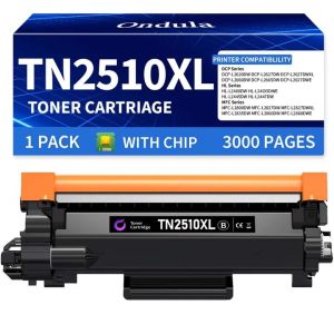 Ondula TN2510 TN2510XL TN-2510 XL Cartouche de Toner Compatible avec Brother HL-L2400DWE Toner MFC-L2800DW MFC-L2835DW MFC-L2860DW MFC-L2827DW DCP-L2620DW HL-L2445DW DCP-L2660DW DCP-L2665DW DCP-L26 (Ondula-A, neuf)