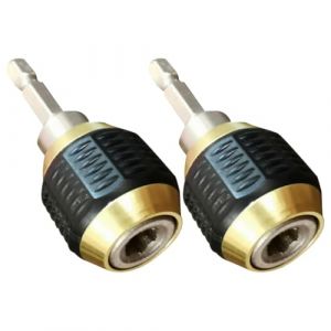 Ipetboom Adaptateur Rapide 60Mm à Hexagone 1/4 Jeu de 2 Embouts Carrés pour Perceuse à Percussion Porte-Douille Auto-Verrouillant en Métal Accessoires pour Travaux Mécaniques et (Cowan Micro, neuf)