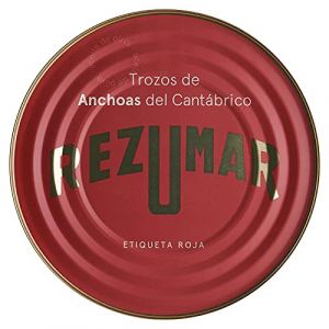Rezumar - Label Rouge - Filets d'Anchois de la Mer Cantabrique en Morceaux &agrave; l'Huile d'Olive - 520 g (YESEATIS, neuf)