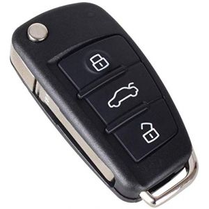 Kelay Audi Clé pour Audi A1 A2 A3 A4 A6 Q1 Q3 Q5 Q7 S3 S4 S6 R8 TT TéLéCommande, Coque Clé Audi A3, Boitier Clef Audi A1 - 3 Boutons (Kelay, neuf)