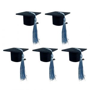Graduation Mini Cap Hair Clip Mini Doctoral Cap Hairpins Graduation Hat Hair Clip avec trois couleurs de glands disponibles Graduation Party Supply Décoration Cheveux Barrette (Yellow, 5.5X5.5X3.5cm) (iunsea, neuf)