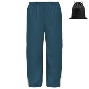 BSBUY Pantalon de Pluie Enfant, Pantalon Imperm&eacute;able et R&eacute;fl&eacute;chissant avec Poches, Surpantalon Randonn&eacute;e Ext&eacute;rieur L&eacute;ger Mixte, V&ecirc;tements Imperm&eacute;ables Gar&ccedil;on Fille, Salopette Pluie Coupe-Vent (BSBUY, neuf)