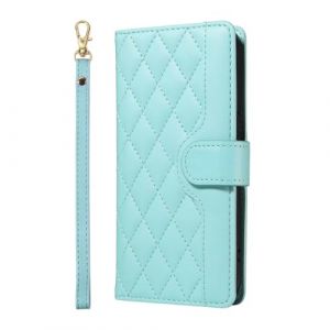 ILING Coque pour Honor X7c / Honor 200 Smart 5G, &Eacute;l&eacute;gant Luxueux Portefeuille PU en Cuir Etui avec RFID Blocage/Fentes pour Cartes/B&eacute;quille, Tr&egrave;s Mince Antichoc Flip Case Housse (Vert) (Wanten, neuf)