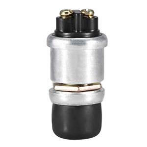 Suuonee Interrupteur &agrave; poussoir &agrave; bouton de corne, Commutateur &agrave; bouton-poussoir de klaxon de d&eacute;marrage de moteur 2Pin 12V 20A de voiture de v&eacute;lo &eacute;tanche (Suuone, neuf)