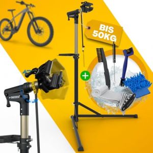 Tarpofix® Support Velo Pieds d'atelier Charge 50 kg Support Reparation Vélo | Hauteur Réglable pince Rotative 360° Pied Atelier VTT Electrique | Pied Atelier Velo Pour tous les Types de Vélos (CD_Commerce, neuf)
