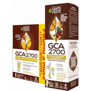 Sant&eacute; Verte - Confort Articulations GCA 2700 KIT COMPLET - 3 Mois de traitement + Gel de MASSAGE (PARAPHARMACIE PAS CHERE, neuf)