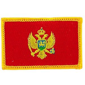 Akachafactory Patch écusson brodé Drapeau Montenegro Montenegrin thermocollant Backpack (Akachafactory, neuf)