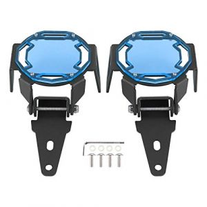 Aramox Protecteur de phare antibrouillard, 1K6941005S 1K6941006S moto antibrouillard garde couvercle de protection LED lampe protecteur adapté pour R1200GS / R1250GS Adventure LC(bleu) (Dweekiy, neuf)