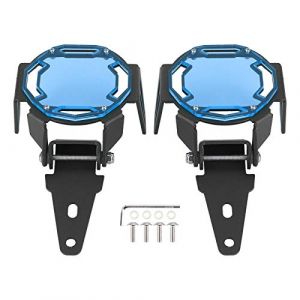 Aramox Protecteur de phare antibrouillard, 1K6941005S 1K6941006S moto antibrouillard garde couvercle de protection LED lampe protecteur adapté pour R1200GS / R1250GS Adventure LC(bleu) (Dweekiy, neuf)