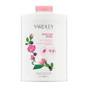 Yardley London Poudre Parfumée pour le corps à la rose Anglaise, Poudre de Talc pour Femmes pour Aider à Contrôler les Odeurs et les Frottements, Poudre à Épousseter à la Rose Anglaise 200g (Solretail LTD, neuf)
