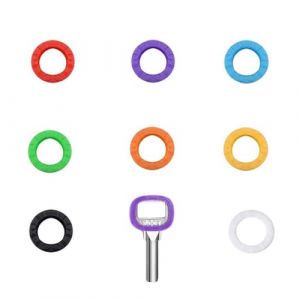 32 Pcs Couvres Clés, Caches de Clés Flexibles, Cap Clé Colorées, Couvre-Clés Étiquettes, Caoutchouc Identifiant de Clé Couvre-Clés, pour Identification Clé, 8 Couleurs (XIANXIAN LI, neuf)