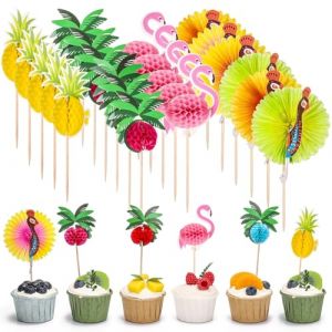 SALGIA Brochettes de Cocktail Flamingo, 100pcs Accessoire Cocktail Deco, Décorations Cocktail Hawaïennes, Bâtonnets Cocktail, Adaptées aux Décorations de Fête en été, Hawaï, Plage, Anniversaire (A) (ZANYUYUN LIMITED, neuf)