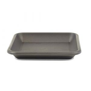 greemotion Soucoupe carr&eacute;e pour pot de fleur 49 x 49 cm - Dessous de pot de fleur en plastique gris anthracite - Plateau pour jardini&egrave;re r&eacute;sistant aux UV et au gel (ReWu, neuf)