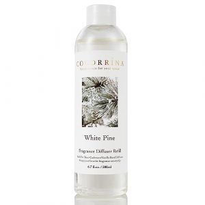 COCORR&Iacute;NA Recharge Diffuseur de Parfum - White Pine 200ml Huile parfum&eacute;e pour diffuseur &agrave; Roseau Parfum d'ambiance pour Chambre &agrave; Coucher, Salle de Bain, Bureau, Maison d&eacute;co (COCORRINA, neuf)