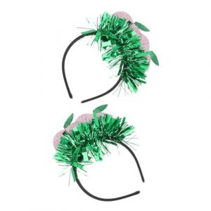 minkissy 2 Pièces Coiffe De Pêche Aux Fruits Bandeau Luau Bande De Fille Luau Coup-hairband Paillettes Mignonne Accessoire Pour Cheveux Pêche Coiffe Pêche Bandeau Pêche Chiffon (Master Self, neuf)