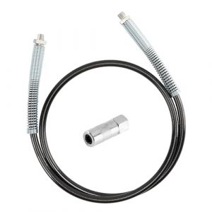 TaskStar Kit de Tuyau pour Pompe à Graisse 10000 PSI 47” avec Embout pour Pompe à Graisse à Batterie, Pompe à Graisse Manuelle et la Plupart des Autres Pistolets à Graisse 1/8”NPT-1/8”NPT (TaskStar-FR, neuf)