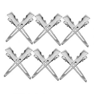 Healeved 1 Paquet Pince &agrave; Bec De Canard En M&eacute;tal Petites Pinces &agrave; Cheveux En M&eacute;tal Clips &agrave; Rouleaux Chauds Clips De Boucle De Broche Pince &agrave; Cheveux &agrave; Bec De Canard Silver Acier Inoxydable (Accompany JY, neuf)