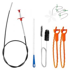 Zuxbolf 6 Pièces Furet Deboucheur Canalisation Professionnel, Flexible Deboucheur Canalisation, Furet Toilette pour Cuisine, Salle de Bain, Baignoire, Toilette (PAULS PETERSONS, neuf)