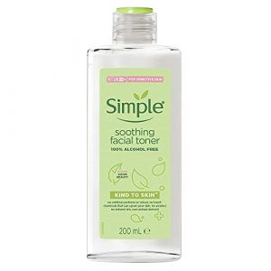 Simple Kind to Skin Lotion tonifiante apaisante pour le visage au Royaume-Uni - Sans alcool - 200 ml - L'emballage peut varier (AMZ_Black_Frog, neuf)