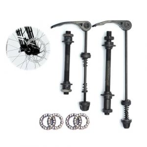 SOGHO 1 paire de leviers de serrage rapide pour v&eacute;lo, axe de roue avant de v&eacute;lo, axe de roue filet&eacute;e pour v&eacute;lo, levier de serrage rapide pour roue creuse de v&eacute;lo, axe de roue avant de v&eacute;lo, axe de (SanMu-EU, neuf)