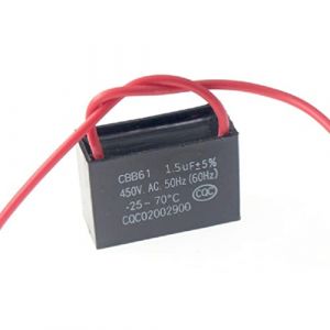 FackLOxc Condensateur Cbb61 220V 1Uf-20Uf Condensateur de ventilateur de d&eacute;marrage 1/1.2/1.5/2/3/3.5/4/5/8/10/12/15/16/20Uf Condensateur de ventilateur pour climatiseurs (XTYaa, neuf)