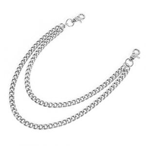 WERFORU Homme Femme Cha&icirc;ne de Portefeuille Hip Hop Punk Cha&icirc;ne de Jeans Biker Motocyclette Porte Cl&eacute;,Longueur50 cm (WERFORU FR Store, neuf)