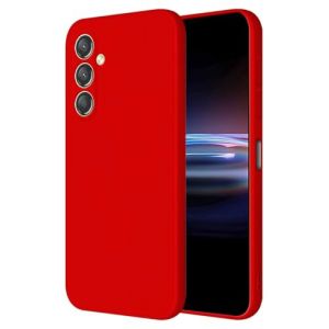 HONLEN Coque pour Samsung Galaxy S24+ / Samsung Galaxy S24 Plus Protection &Eacute;tui, (6.7" inches) Liquide TPU Silicone Case Anti Rayures Ultra Mince Souple Cover en Silicone Rouge de Chine (HONLEN, neuf)
