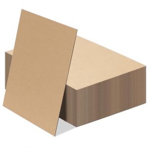 RLAVBL Papier Cartonn&eacute; Kraft A3 - Lot de 50 Feuilles en Carton Ondul&eacute; Brun Type E (2mm) - pour Emballage, Exp&eacute;dition, Cr&eacute;ation Artistique, DIY et Artisanat (ArtersEU, neuf)