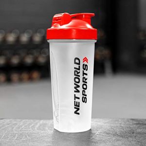 FORZA Bouteille Shaker Prot&eacute;ines 700ml | Gourde Nutrition pour Sports | Bouteille Mixer pour le Gym l'Halt&eacute;rophilie | Choix de couleurs | Lots de 1, 3, 20 ou 72 en option (Lot de 3, Rouge) (Net World France, neuf)