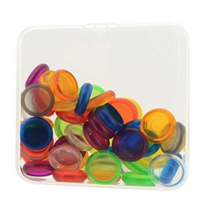 50x 18mm Disques En Plastique Feuilles Mobiles Reliure Champignon Trou Clip (Colcolo-EU, neuf)